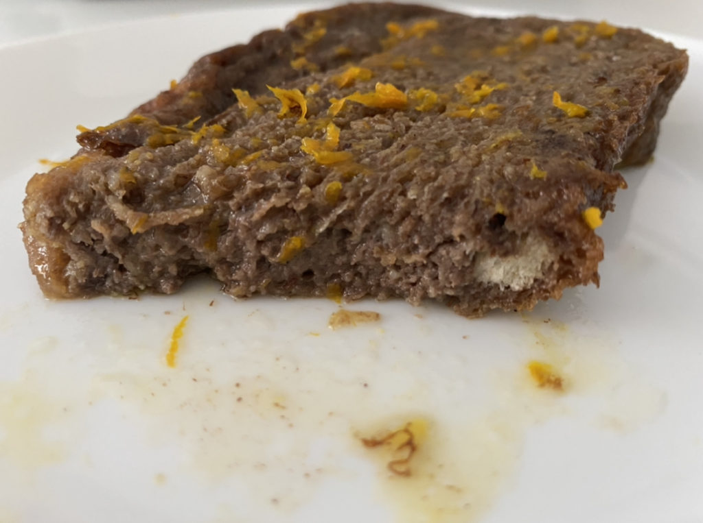 RECETA TORRIJA DE CHOCOLATE Y NARANJA