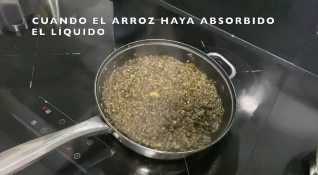 COCCIÓN DEL ARROZ NEGRO