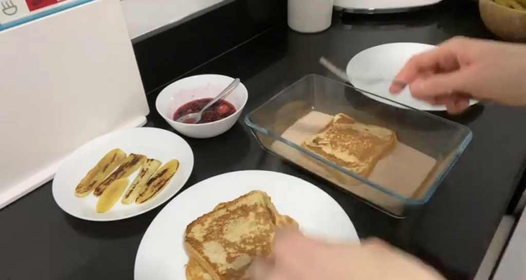 baño FRENCH TOAST CON FRUTOS