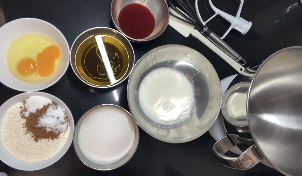 TARTA RED VELVET ingredientes necesarios