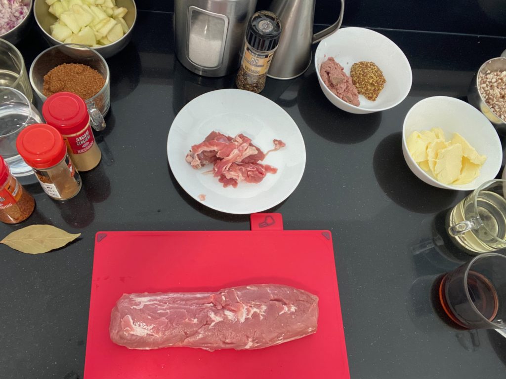 SOLOMILLO WELLINGTON CON SALSA ESPAÑOLA ingredientes necesarios