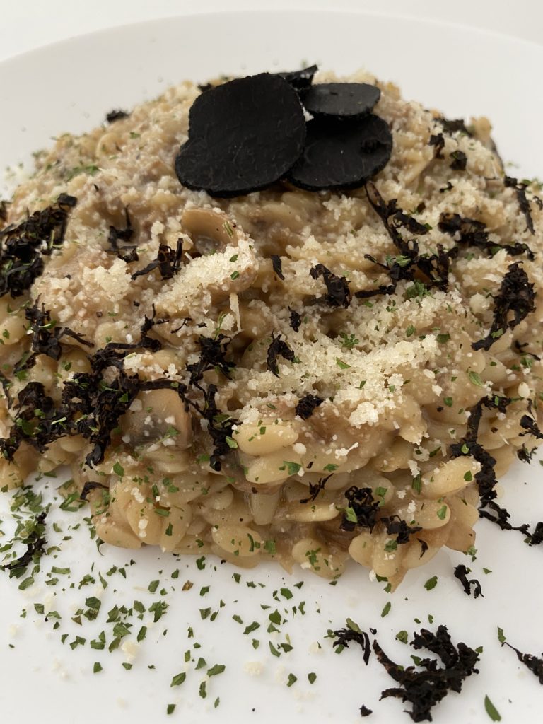 RISOTTO FALSO DE SETAS Y TRUFA CON PARMESANO- GusyBakes