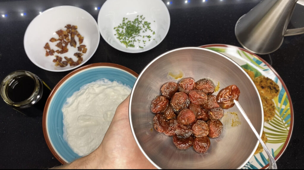 RECETA DE FALAFEL TOMATES YA CONFITADOS
