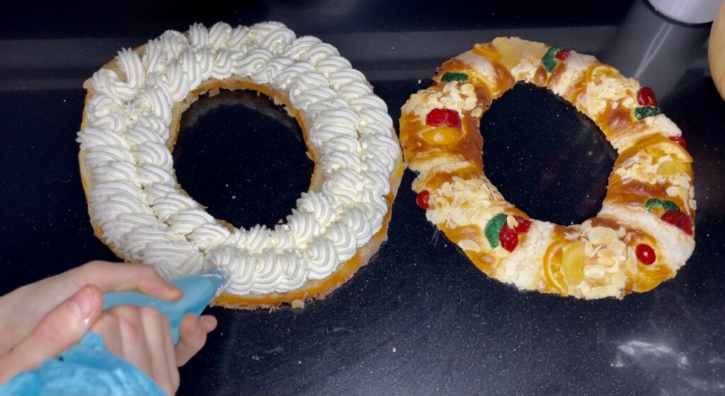 RELLENO DE NATA MONTADA PARA EL ROSCÓN DE REYES