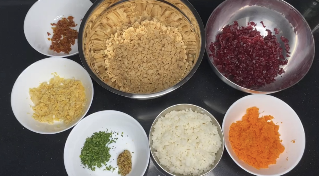 Ingredientes de hamburguesa vegana